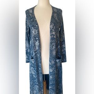 LuLaRoe Blue Silver Long Knit/Duster